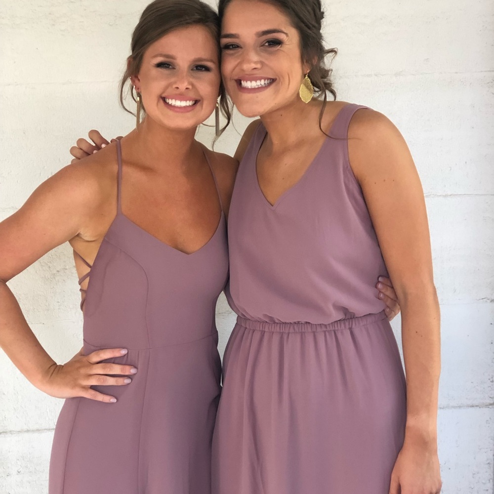 Kendall maxi dress antique rose chiffon